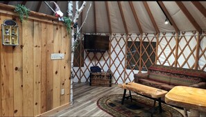 Interior - Gorgeous Yurt in the Adirondacks for a Unique Glamping Getaway near Minerva, New York (Minerva)