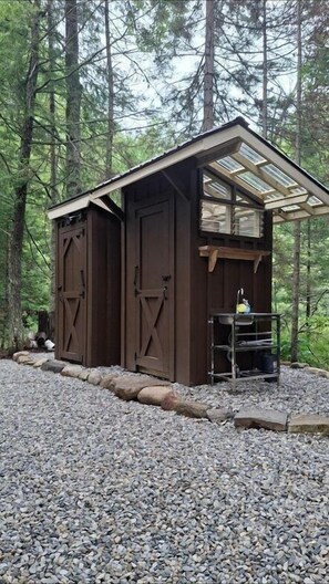 Property grounds - Gorgeous Yurt in the Adirondacks for a Unique Glamping Getaway near Minerva, New York (Minerva)
