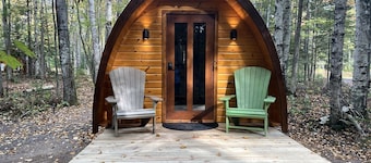 Gorgeous Birches Pod in the Woods for a Memorable Glamping Experience near Lake Superior in Wisconsin