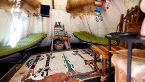 Interior - Stunning Authentic Tipi with Incredible Amenities for an Amazing Glamping Getaway near Fresno, Ohio (Fresno)
