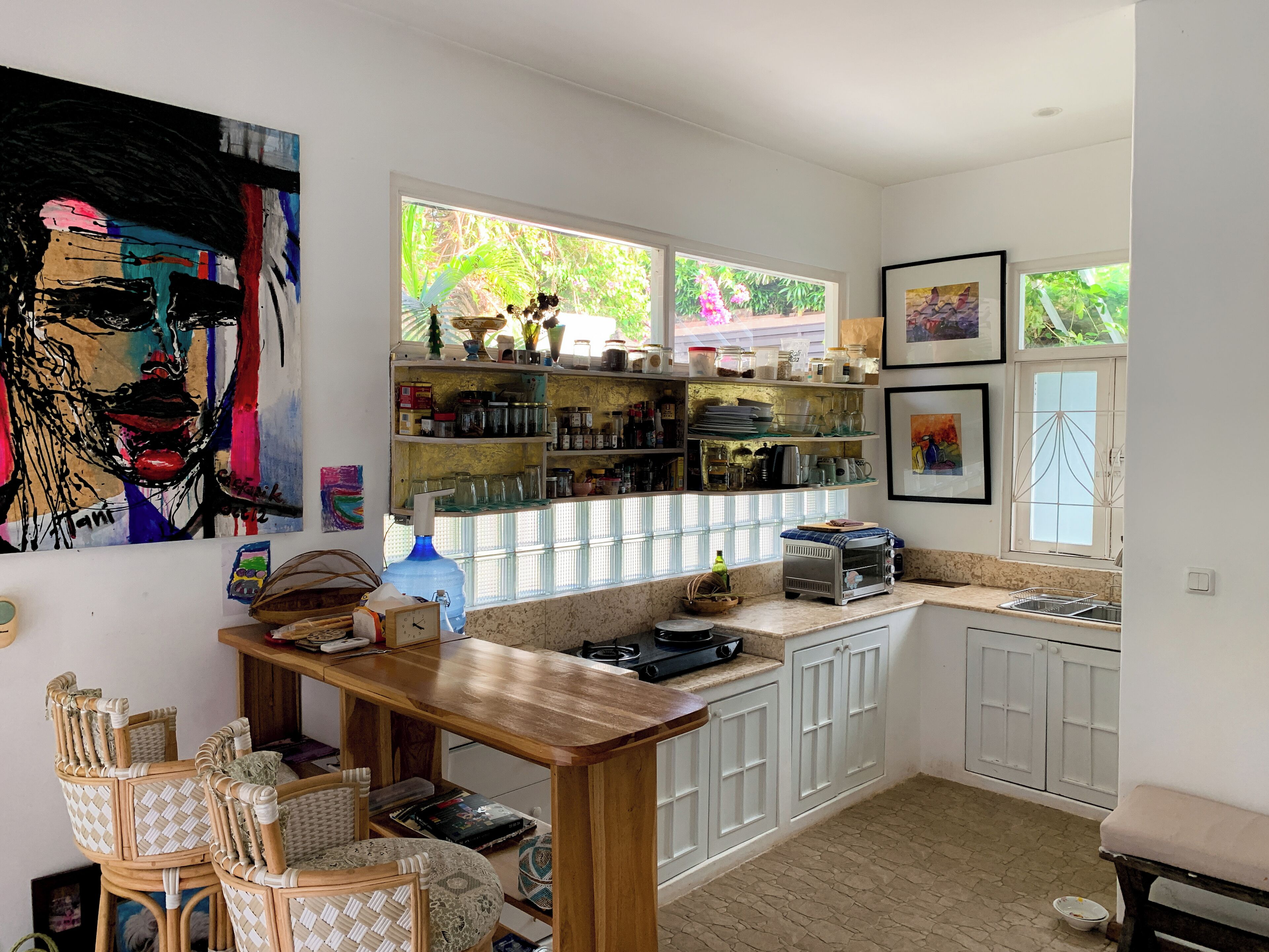 Villa, Patio, Pool View | Private kitchen | Fridge, coffee/tea maker, electric kettle, cookware/dishes/utensils