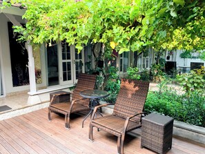 Villa, Patio, Pool View | View from room - Tropical Oasis 2 BR Villa Near Beach (Seminyak)