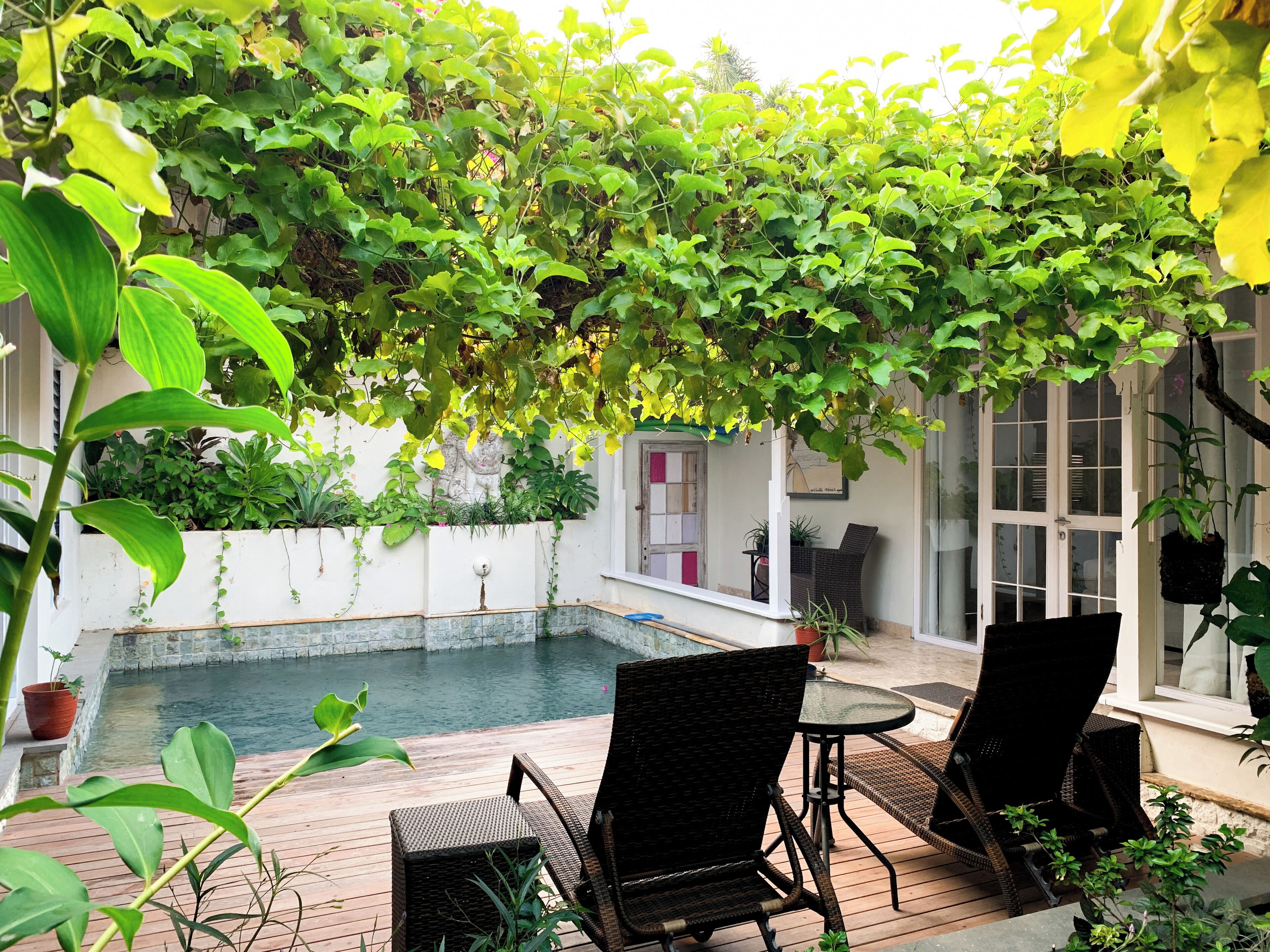 Villa - uteplats - utsikt mot poolen | Utsikt från rummet