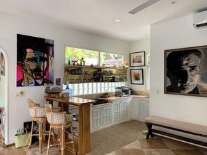 Villa, Patio, Pool View | Private kitchen | Fridge, coffee/tea maker, electric kettle, cookware/dishes/utensils - Tropical Oasis 2 BR Villa Near Beach (Seminyak)