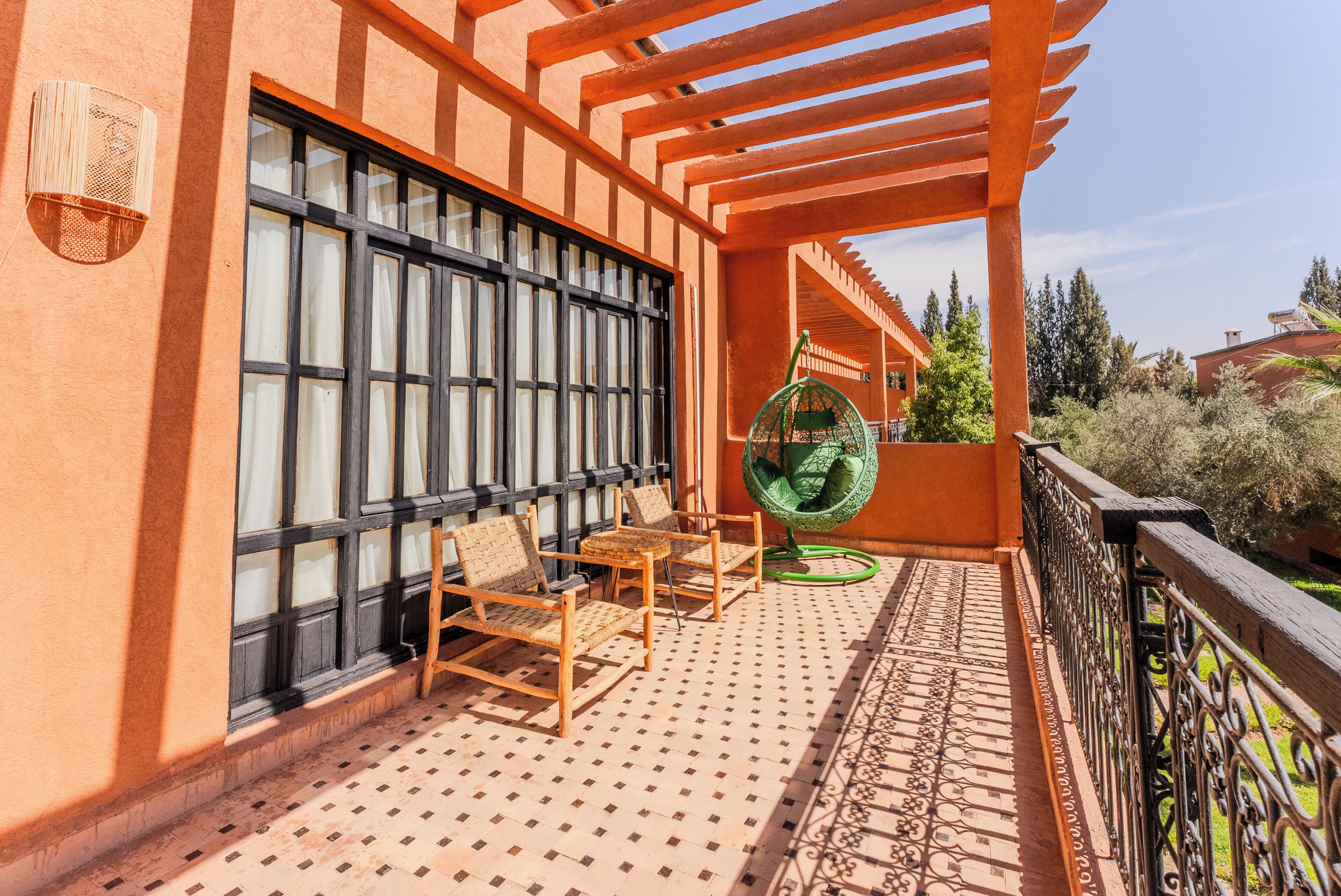 Villa – superior, bassengutsikt | Terrasse/patio