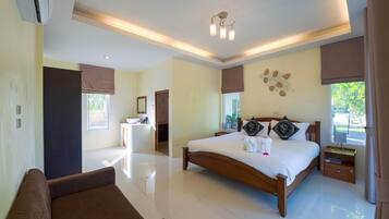 Villa, Multiple Bedrooms, Private Pool, Garden View | Blackout drapes, iron/ironing board, free WiFi, bed sheets