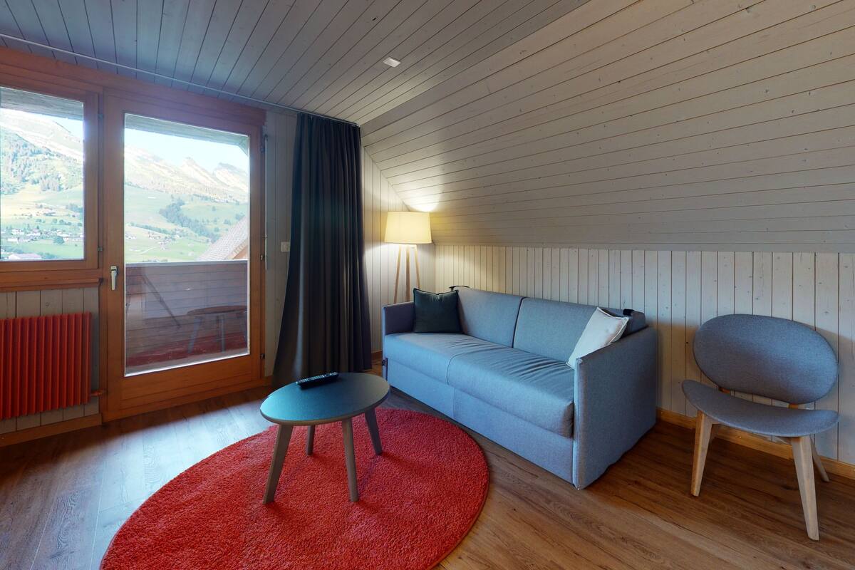 Standard-Apartment, 2 Schlafzimmer, Balkon | Wohnbereich