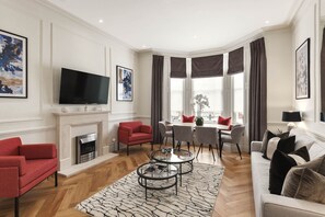 TV connectée, cheminée