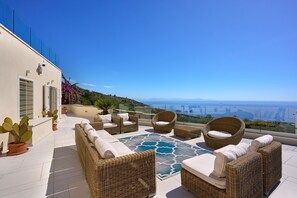 Luxury Villa, Sea View | Terrace/patio