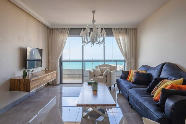 Cozy Bat Yam living room with a view