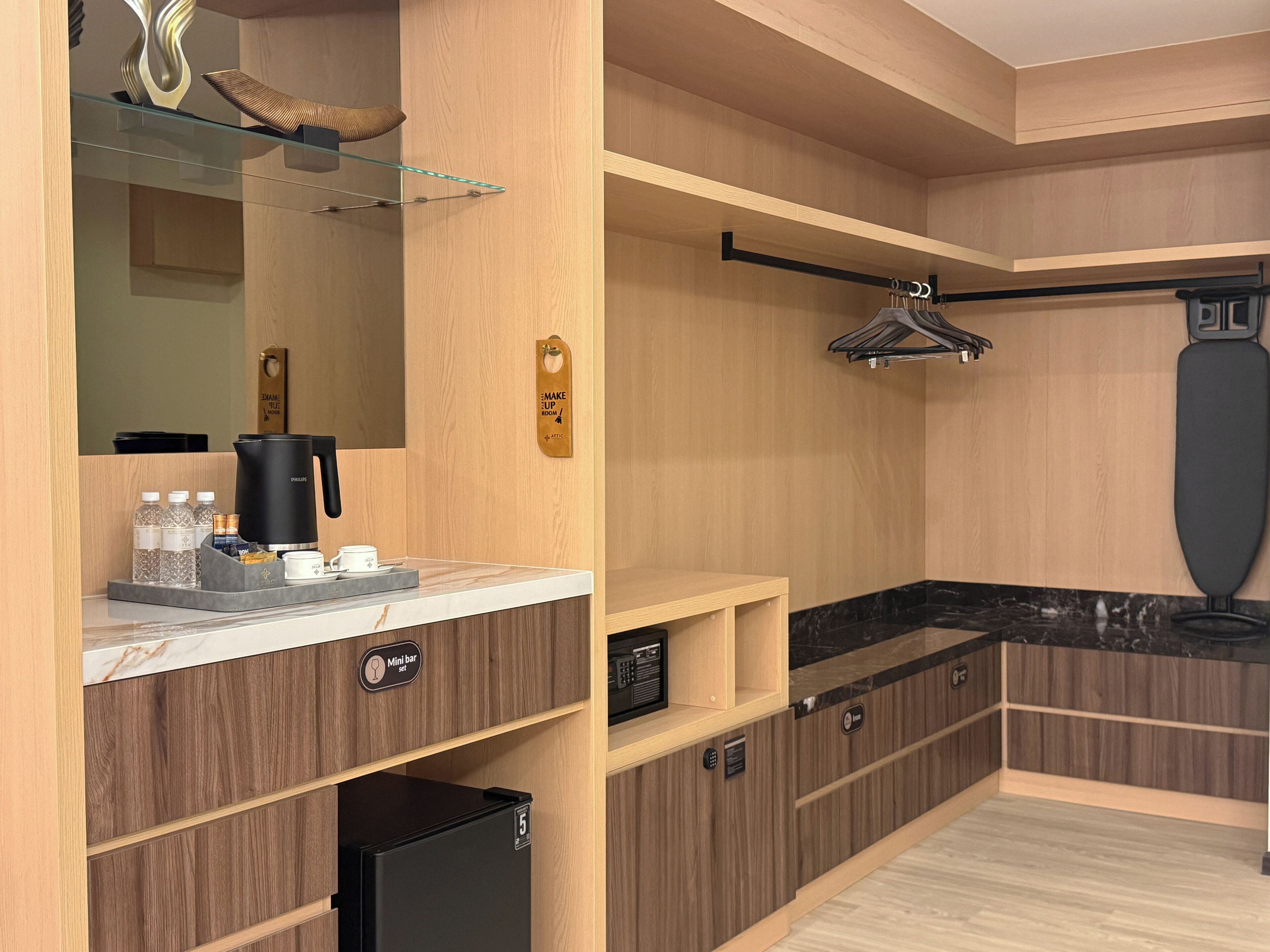 Blackout curtains, iron/ironing board, free WiFi, bed sheets