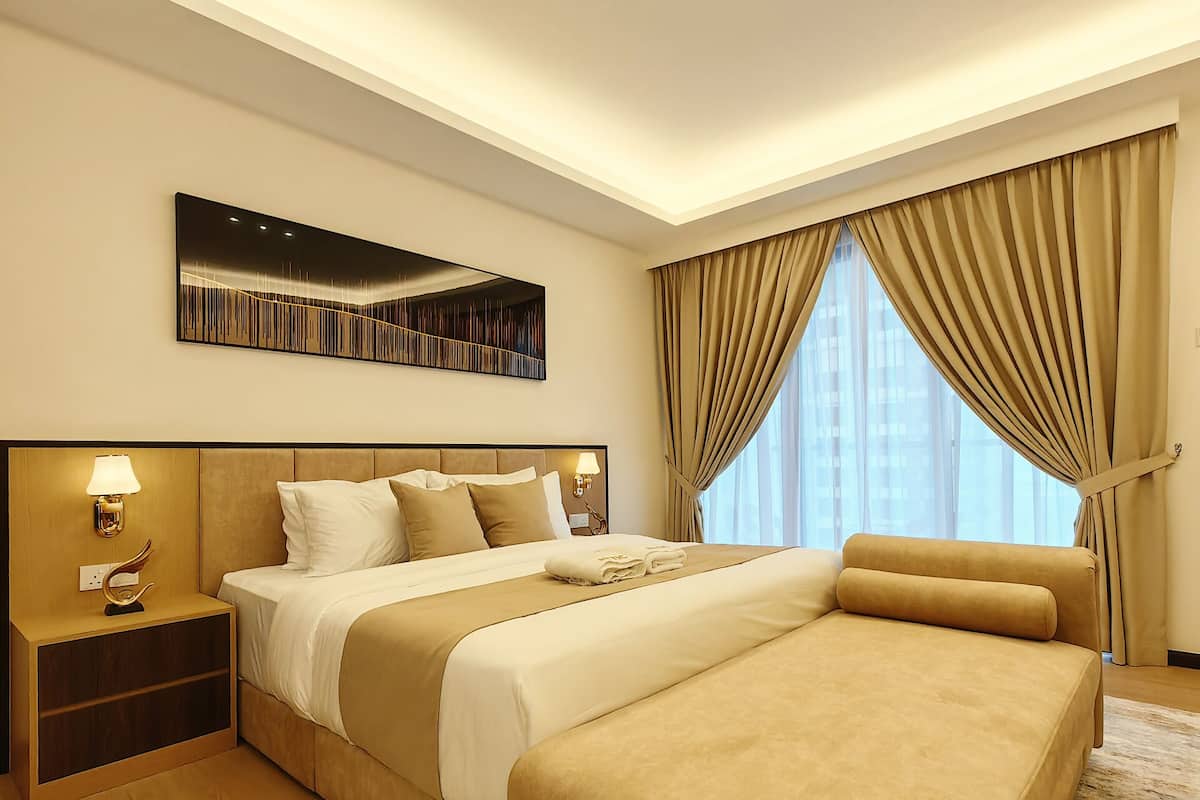 In-room safe, blackout curtains, soundproofing, iron/ironing board