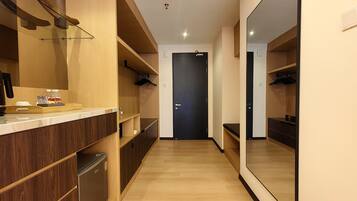 In-room safe, blackout curtains, soundproofing, iron/ironing board