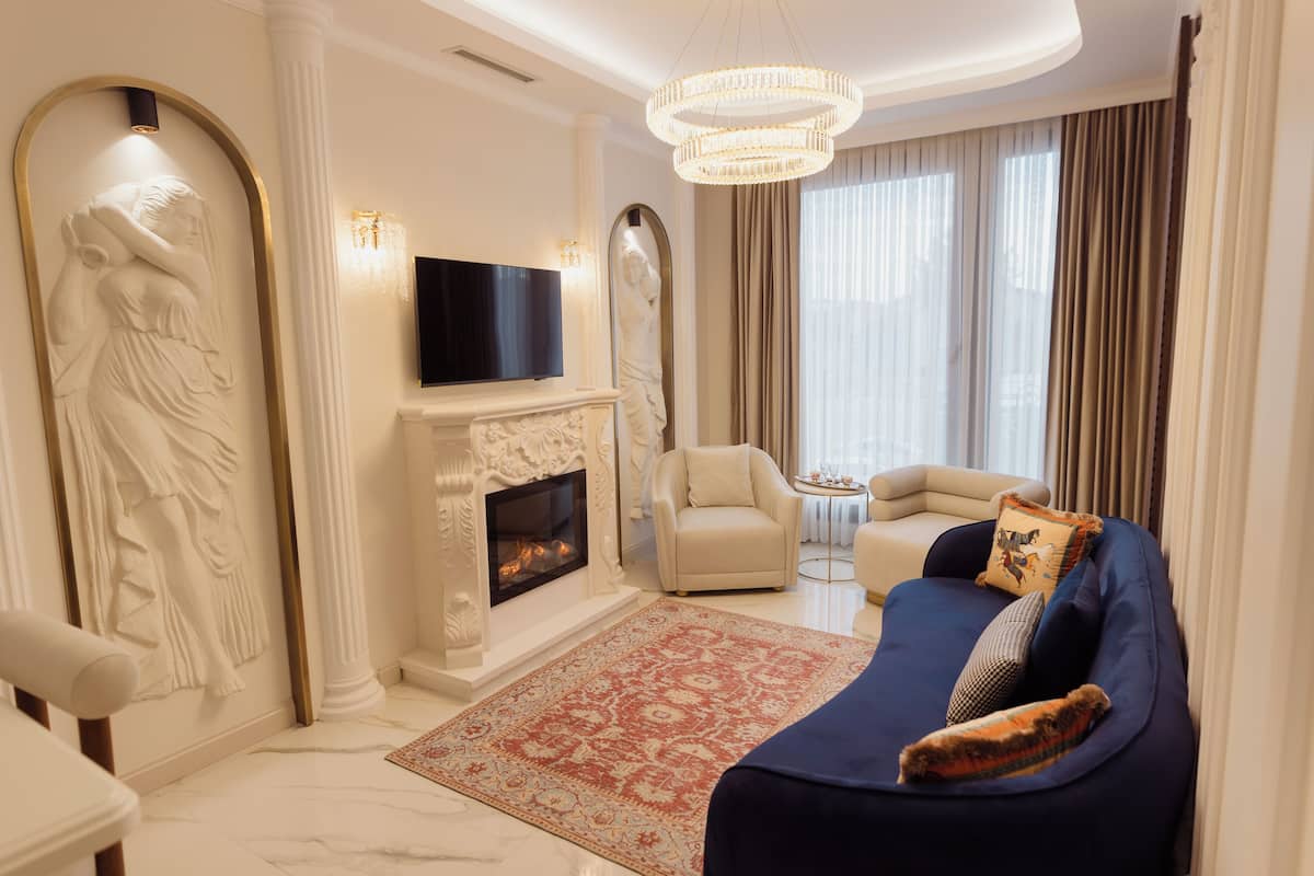 Royal Double Room, City View | In-room safe, desk, laptop workspace, blackout drapes