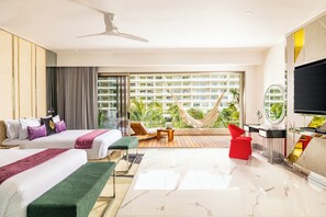 2 عدّة غرف نوم ومكواة/لوح كي وواي فاي وملاءات أسرّة