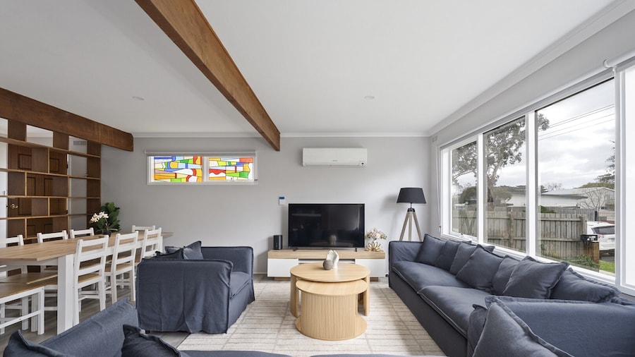 Family Retreat With Fireplace and Garden Views