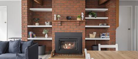 Apartment | Living room | Fireplace