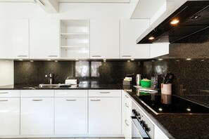 Fridge, microwave, toaster - Barrier-Free Apartment (Florida Apartment Ascona) (Ascona)