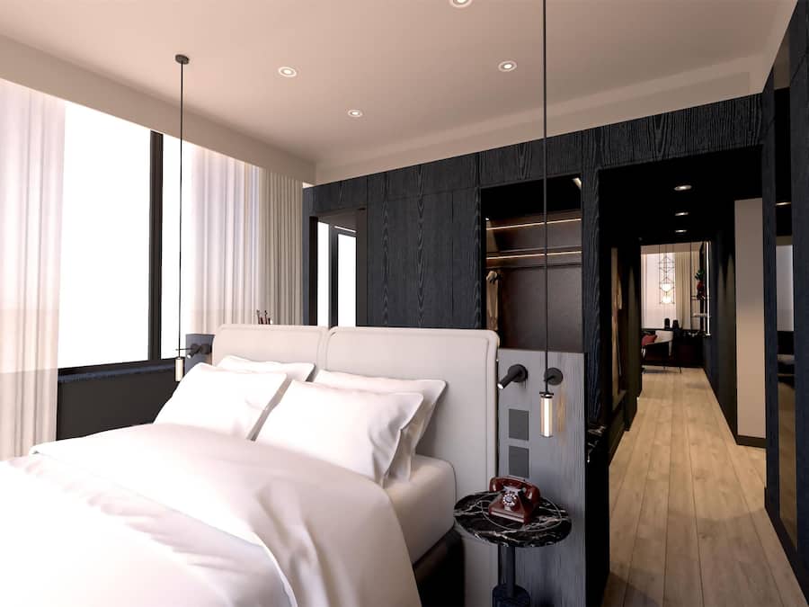 Suíte (Panorama View) | Cofres nos quartos, espaço de trabalho para notebook, cortinas blackout