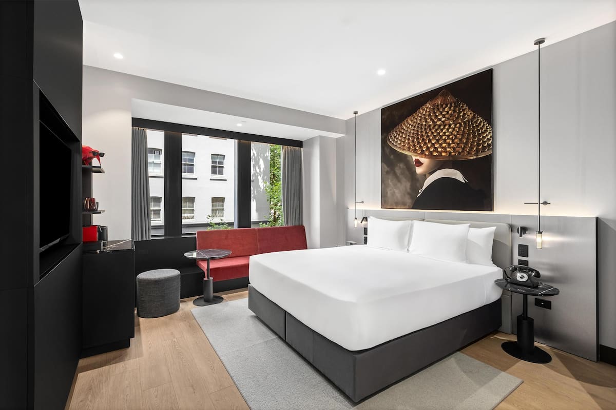 In-room safe, laptop workspace, blackout drapes, soundproofing