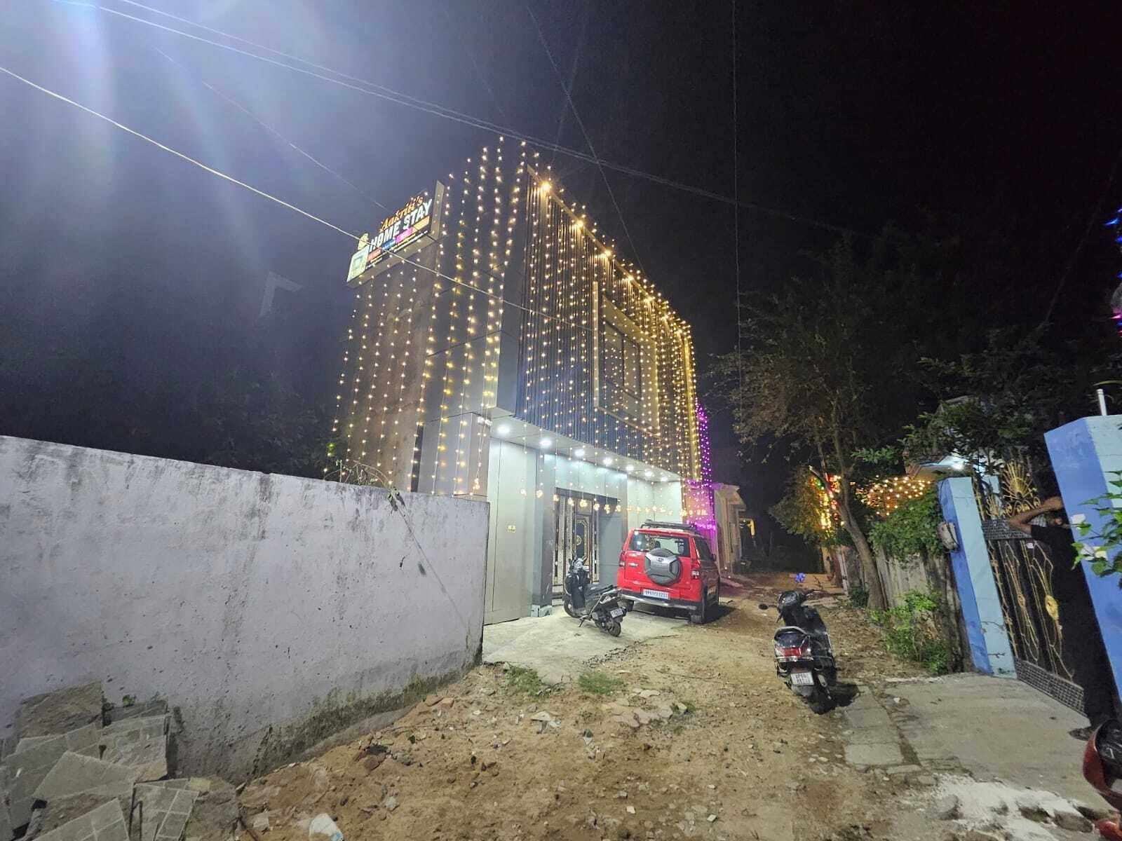 Front of property – evening/night