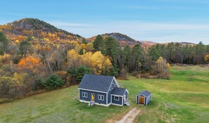 Exterior - Timberframe Cabin with Hot Tub Close to Sunday River! (Bethel)