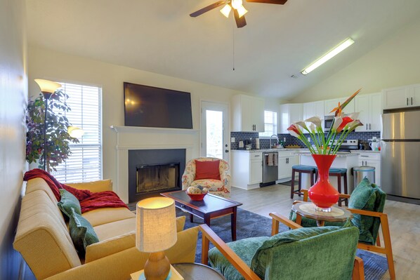 Front of property - 2 Mi to Town: Fully Equipped Georgia Home w/ Deck! (McDonough)