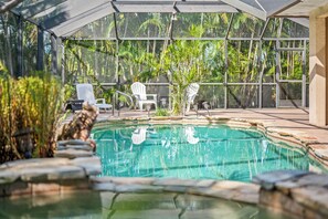 A heated pool