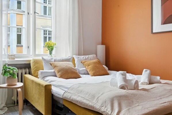 1 makuuhuone, työpöytä, silitysrauta/-lauta, ilmainen Wi-Fi