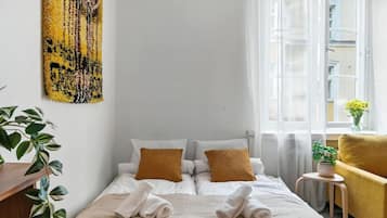 1 makuuhuone, työpöytä, silitysrauta/-lauta, ilmainen Wi-Fi