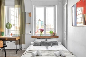 1 غرفة نوم ومكتب ومكواة/لوح كي وواي فاي مجانًا