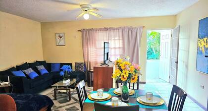 2-bedroom apartment with AC and hot water