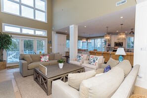 TV - Elegantly designed 4 bed, 4.5 bath home in the exclusive Sandcastle Community of Sea Colony; Private Beach, Community Pools, Fitness, Tennis, Playgrounds, Basketball Courts. (South Bethany)