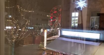 Citystudio Neuwied with sleeping gallery for up to 6 guests directly at Luisenplatz center