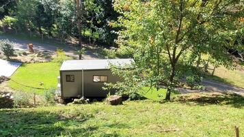 Casa mobile, 1 camera da letto, balcone, vista giardino | Giardino