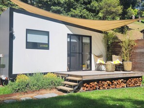 Mobile Home, 1 Bedroom, Balcony, Garden View | Terrace/patio - Watts River Tiny - Hidden, but Close to Township (Healesville)