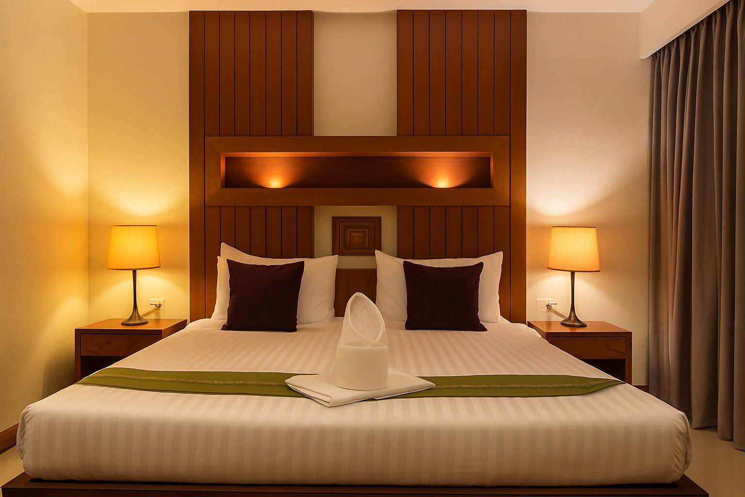 高级双人房, 庭院景观 | 防过敏的被褥、客房内保险箱、办公桌、笔记本电脑工作区