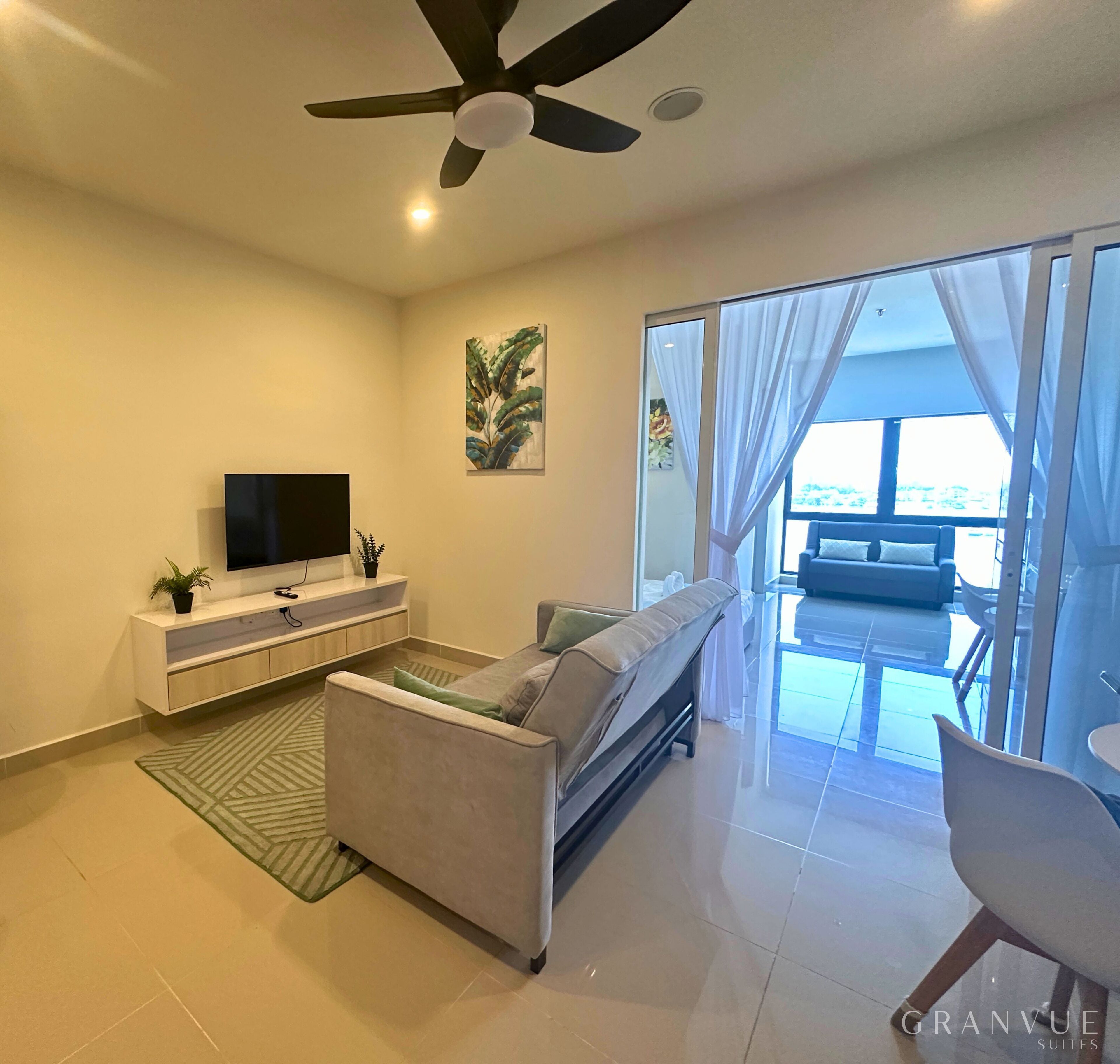 Familien-Suite, Meerblick | Wohnbereich