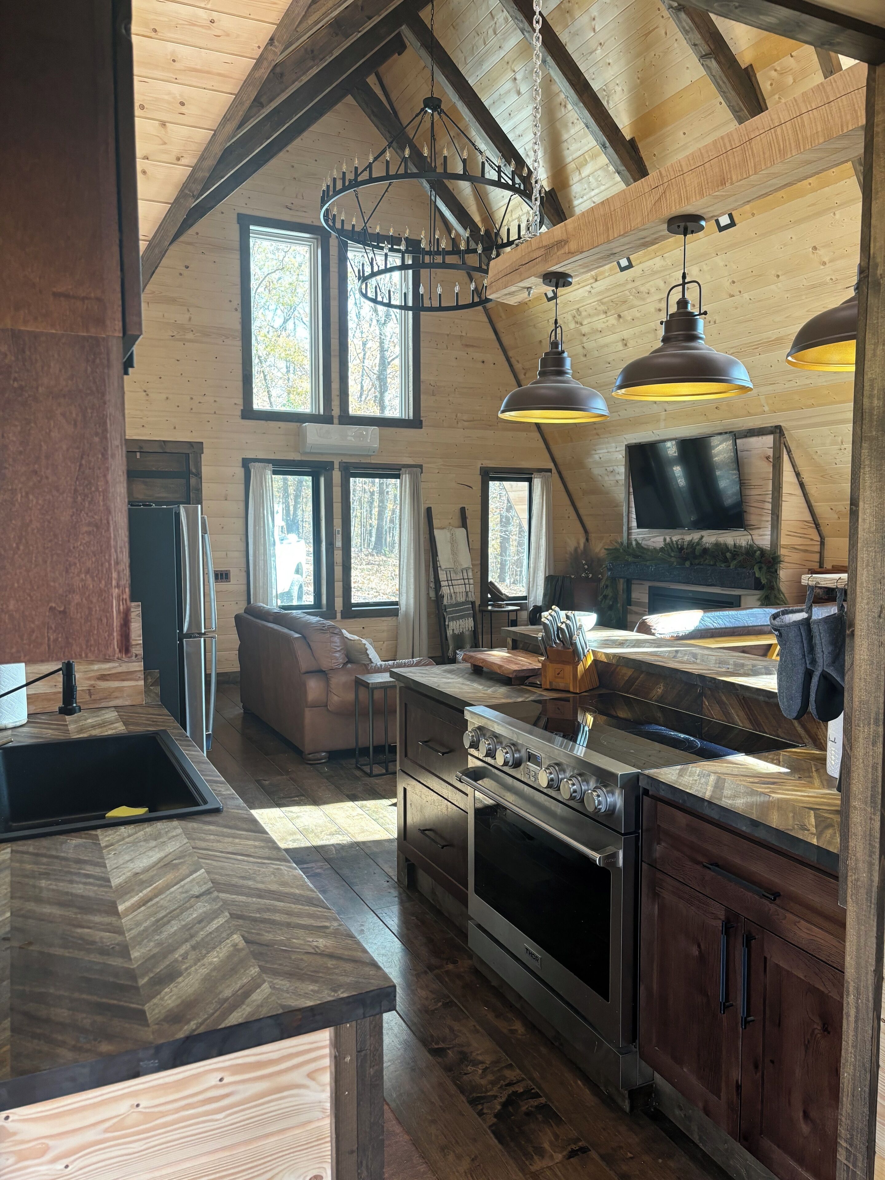 Microondas, horno, placa de cocina y lavavajillas