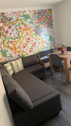 Living area - Vacation apartment in the green (Dittersdorf)