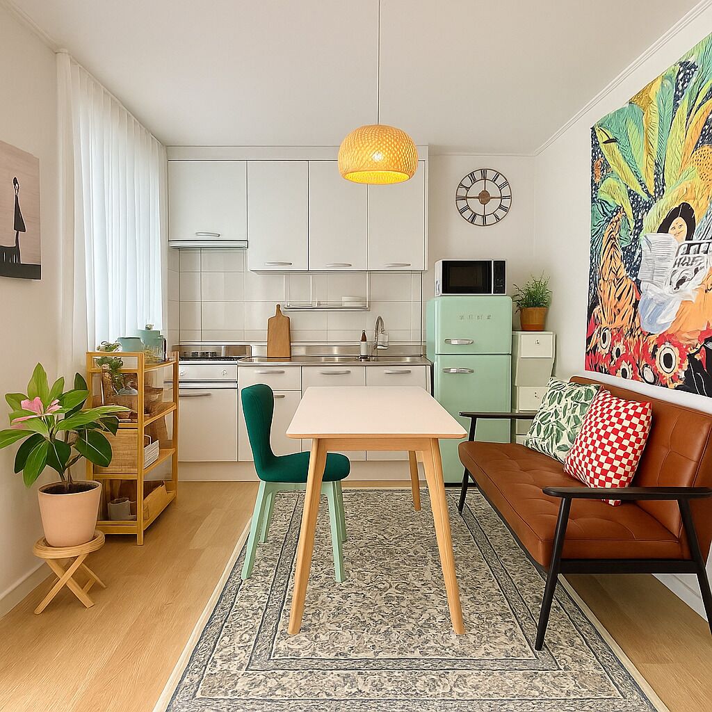 Comfort House | Private kitchen | Fridge, microwave, electric kettle, rice cooker