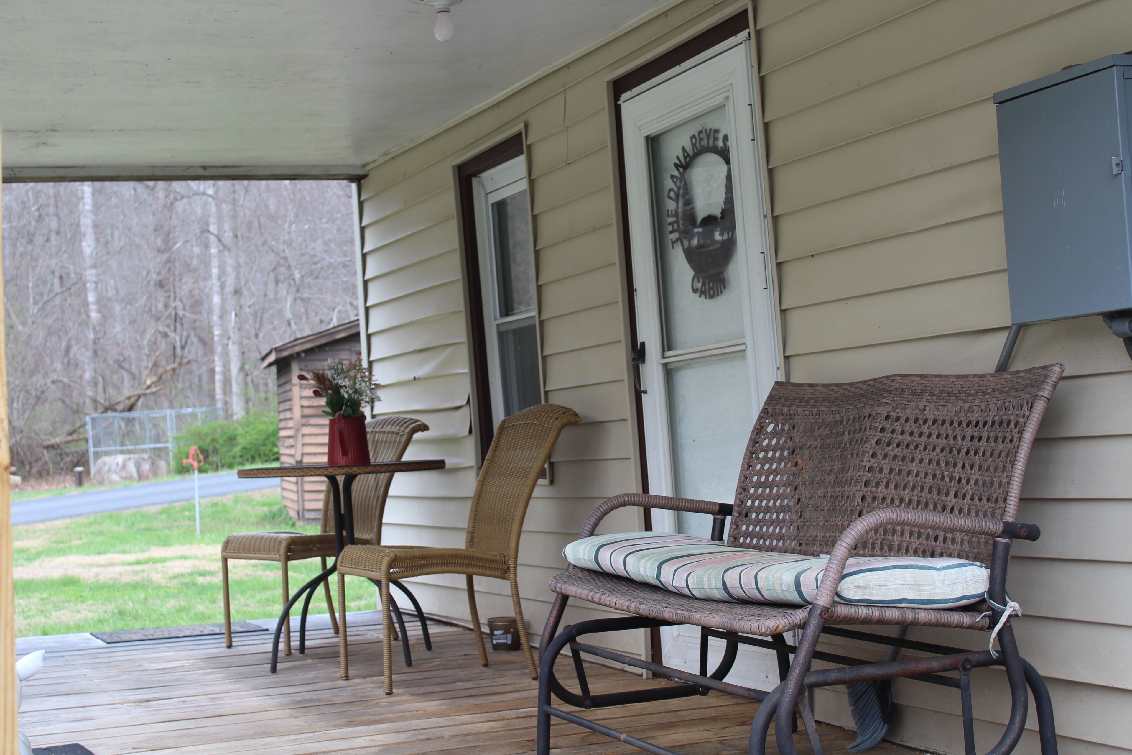 屋外ダイニングエリア