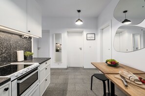 Classic Apartment, City View | Private kitchen - Lumina 3room apart near the Royal Castle. (Warsaw)