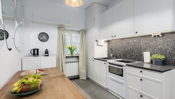 Classic Apartment, City View | Private kitchen