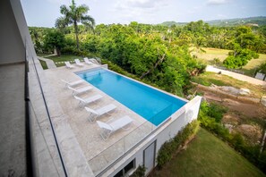Pool - Spacious modern condo @ popular Las Ballenas beach (Las Terrenas)