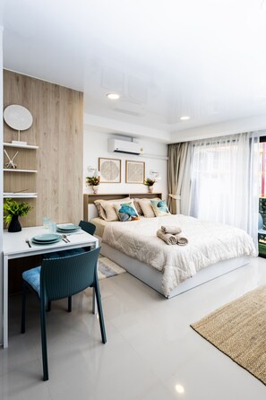 1 makuuhuone, silitysrauta/-lauta, ilmainen Wi-Fi, vuodevaatteet