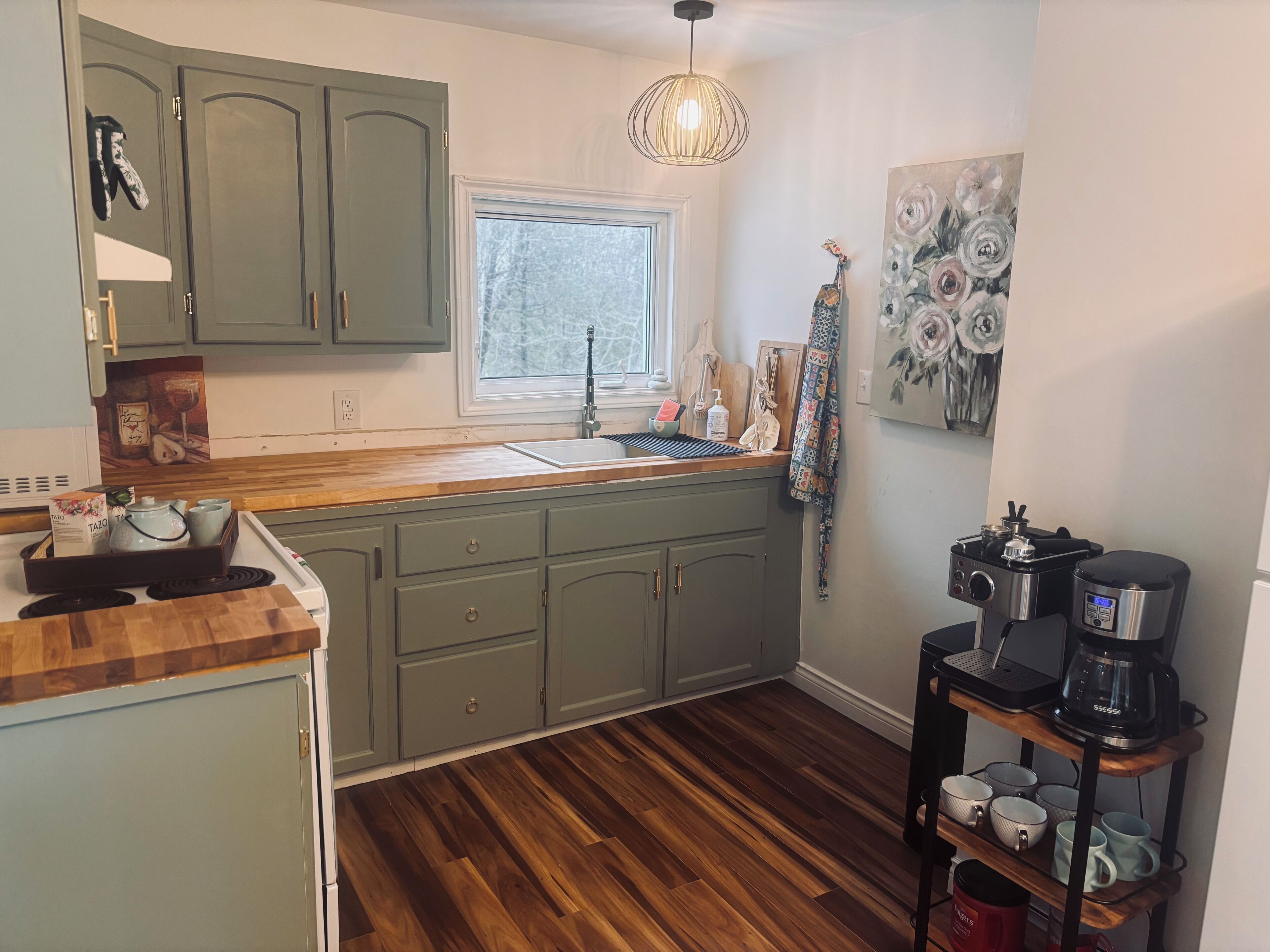 Kylskåp, mikrovågsugn, ugn och spishäll