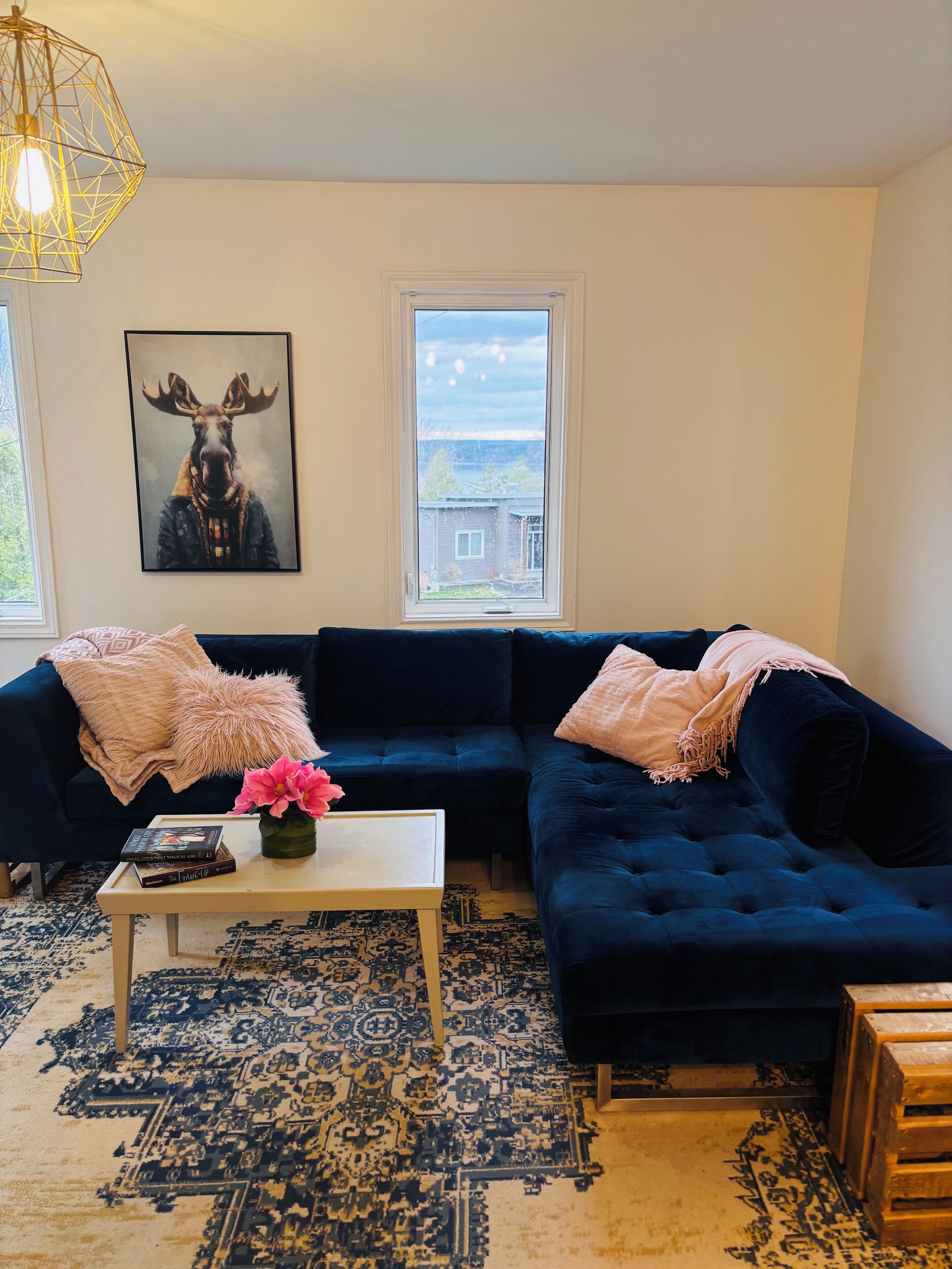 TV connectée, livres, chaîne hi-fi