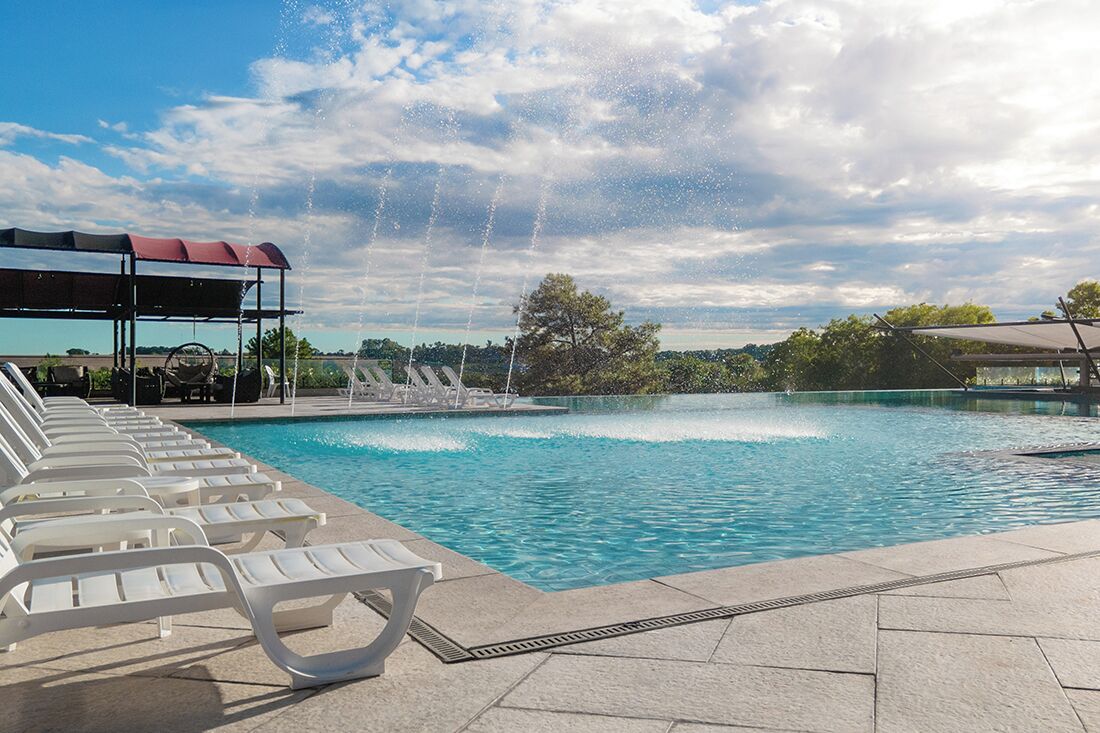 Una piscina climatizada