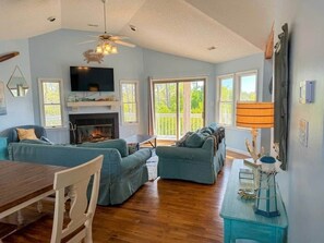 Smart TV, fireplace, video games, DVD player - Corolla Coastal Oasis 
Location, Amenities & Vibes (Currituck County)